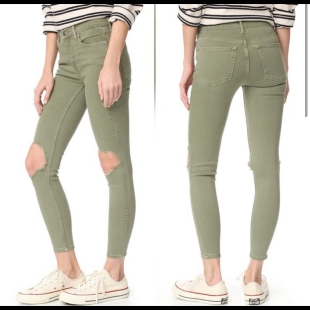 Free people busted knee jeans